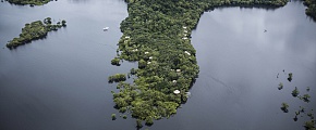 Juma Amazon Lodge - vista aérea - Crédito: Divulgação Juma 