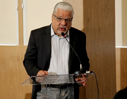 Presidente do CSP-MG saudou o público e reforçou o objetivo da instituição que é desenvolver o segmento de Pessoas por meio da constante capacitação dos agentes do setor - Fotos: Arnaldo Athayde