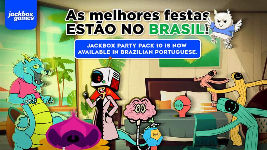 Ei, Brasil! Confira 5 motivos para você entrar na festa com The Jackbox Party Pack 10