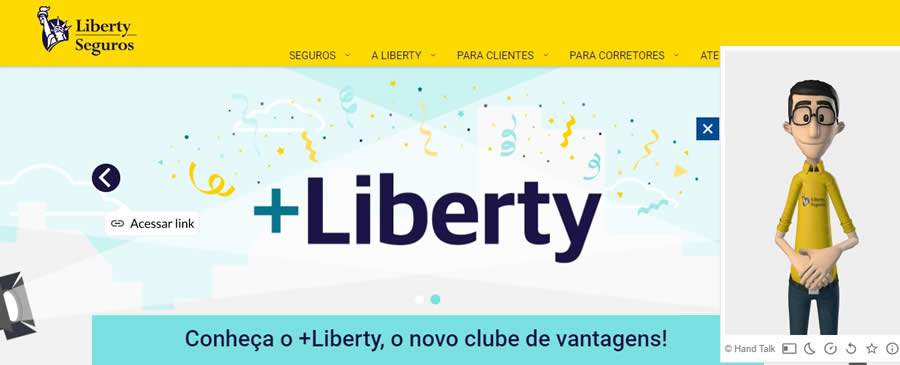 LIBERTY SEGUROS lança tradução em libras em seus sites institucionais