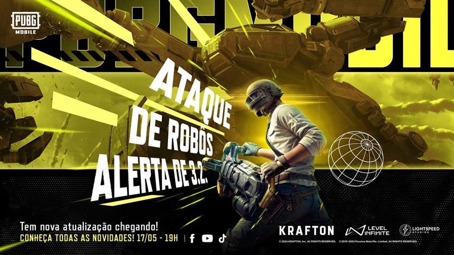 PUBG MOBILE celebra novo update com livestream especial