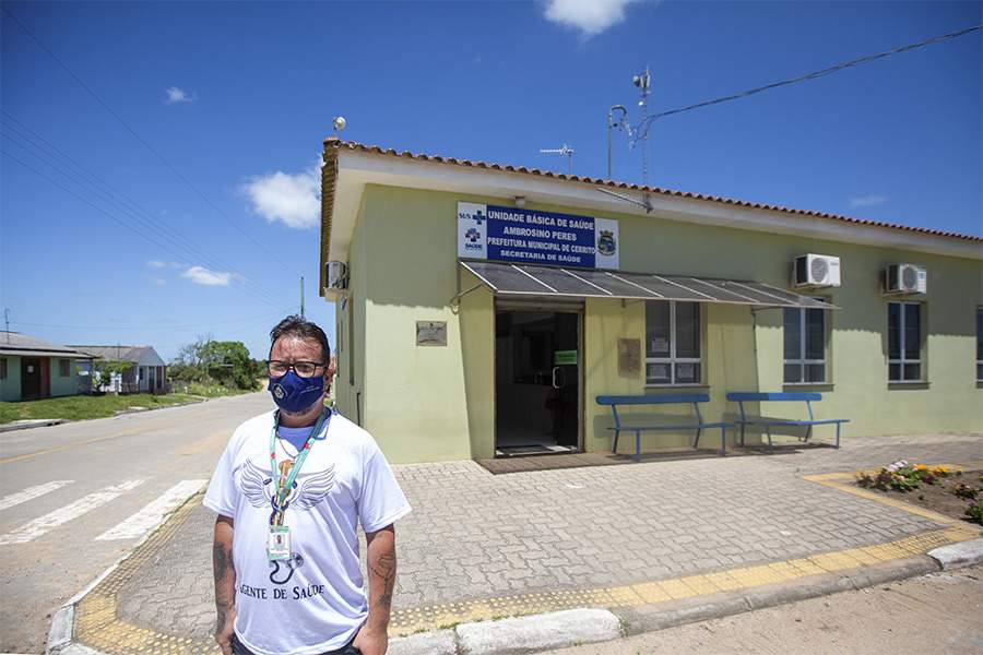 Cleber Correia atende 221 famílias no munícipio de Cerrito, RS.  FOTO DIVULGAÇÃO 