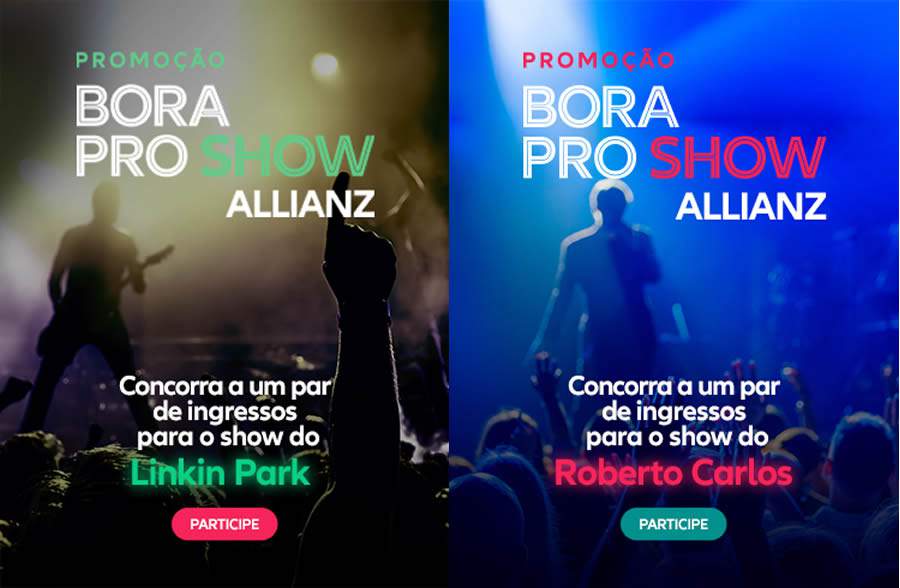 Campanha Bora Pro Show - Linkin Park e Roberto Carlos -  Crédito_divulgação