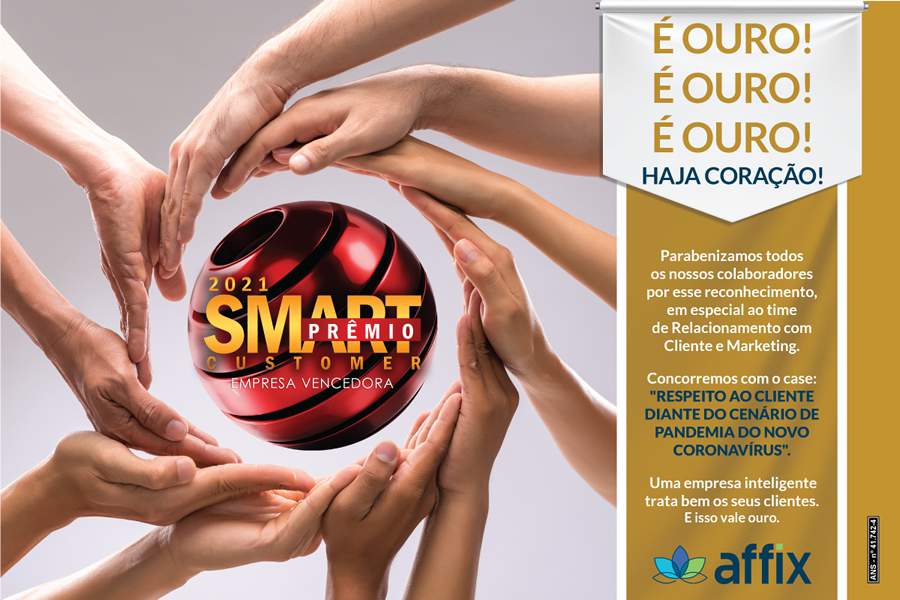 Affix é Ouro no Prêmio Smart Customer 2021