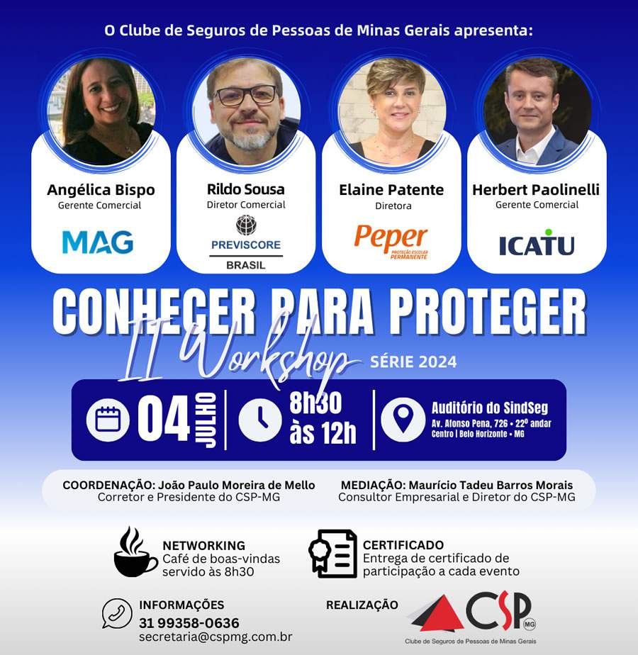 MAG, Previscore, PEPER e Icatu participam do II Workshop Conhecer para Proteger