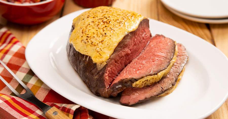 Picanha na brasa com crosta de Queijo Gouda e Parmesão - Divulgação - Marca Tirolez