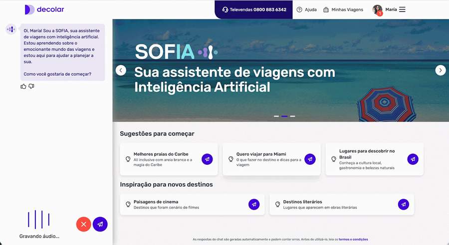 Decolar revoluciona o setor das viagens com a primeira Assistente Generativa de IA