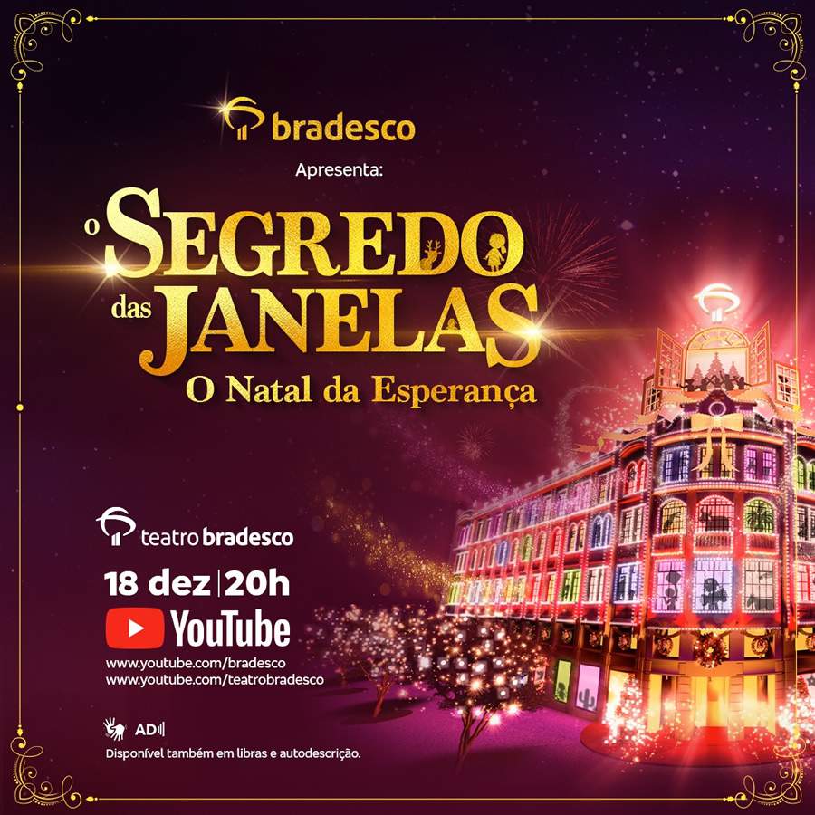 Teatro Bradesco Transmite Apresentação de Natal do Palácio Avenida Pelo Youtube