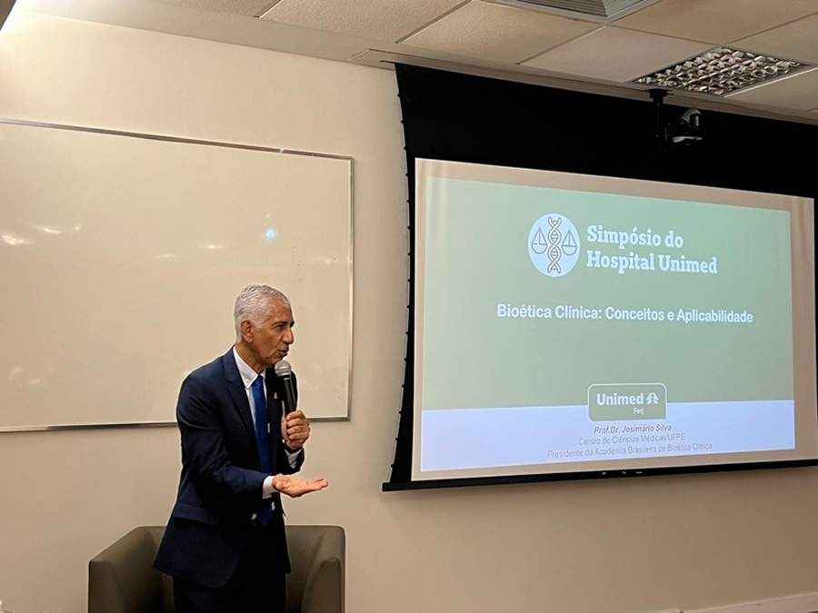 Josimário João da Silva, presidente da Academia Brasileira de Bioética Clínica_Simpósio de Bioética Clínica Hospital Unimed