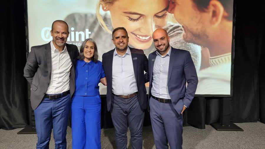 Cícero Barreto, Diretor Comercial e de Marketing, Amanda Almeida, Supervisora de Promoção de Saúde, Leandro Rodrigues, Gerente do Canal PME, Marcell Guimarães, Gerente do Canal Corporate - Crédito: Divulgação Omint 