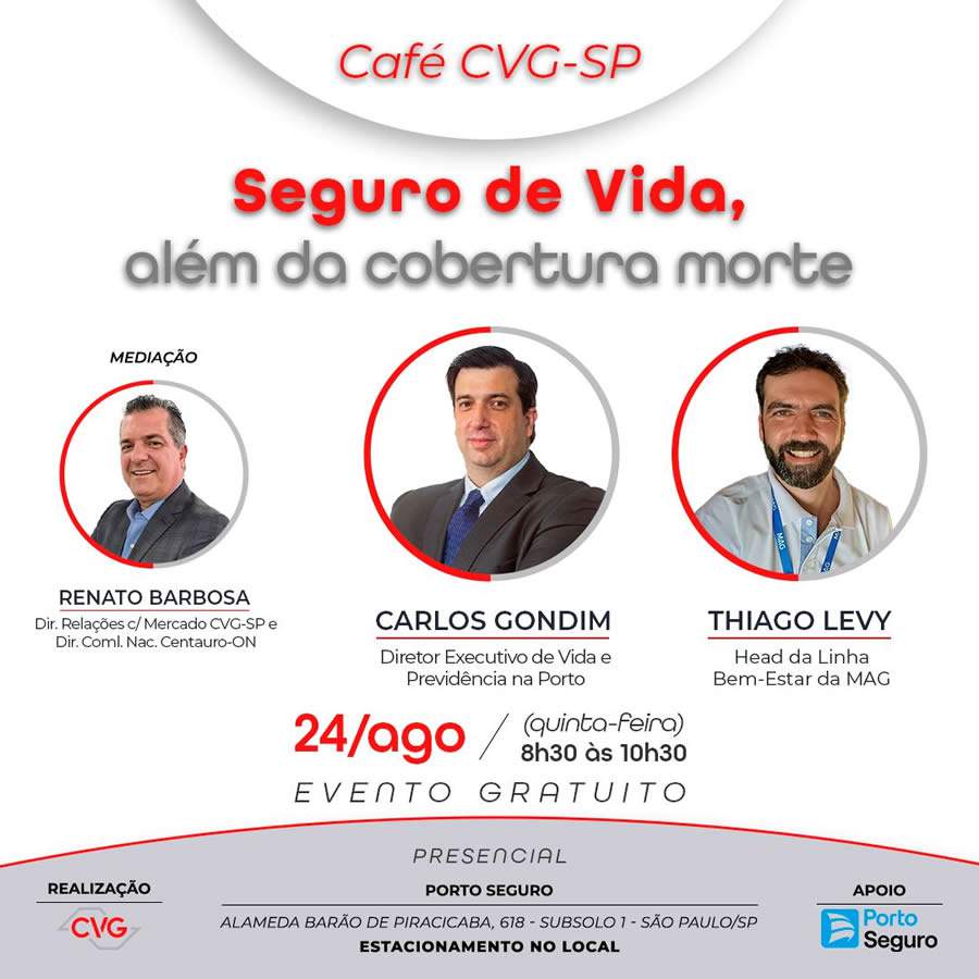 Café CVG-SP estreia com o tema “Seguro de Vida, além da cobertura de morte”