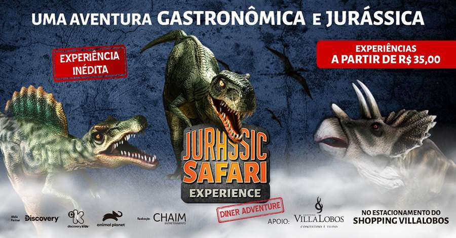 Jurassic Safari Experience Volta a São Paulo em Novo Formato Ainda Mais Imersivo Para Toda a Família