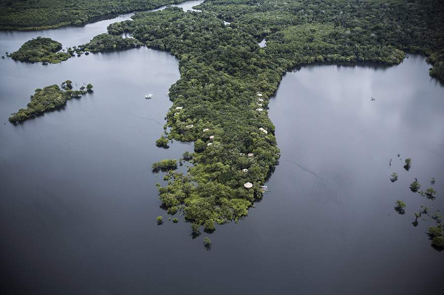 Juma Amazon Lodge - vista aérea - Crédito: Divulgação Juma 