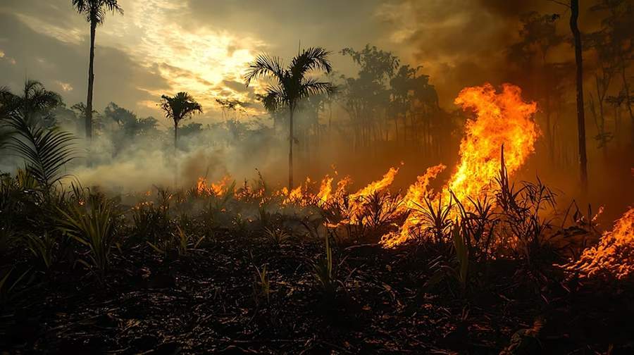  Fuligem das queimadas e umidade das nuvens pode gerar chuva preta; fenômeno pode contaminar o solo e prejudicar a saúde - Crédito das fotos: Freepik