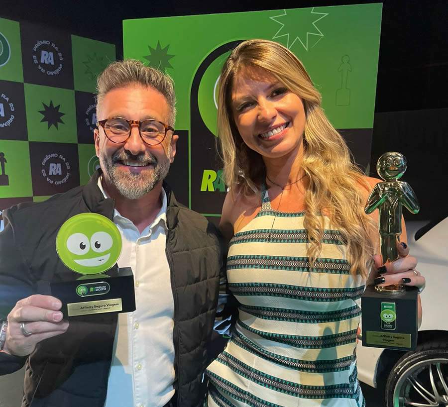 Alexandre Lança, diretor de Marketing e Eventos, e Valéria Pereira, diretora de Produtos do Affinity