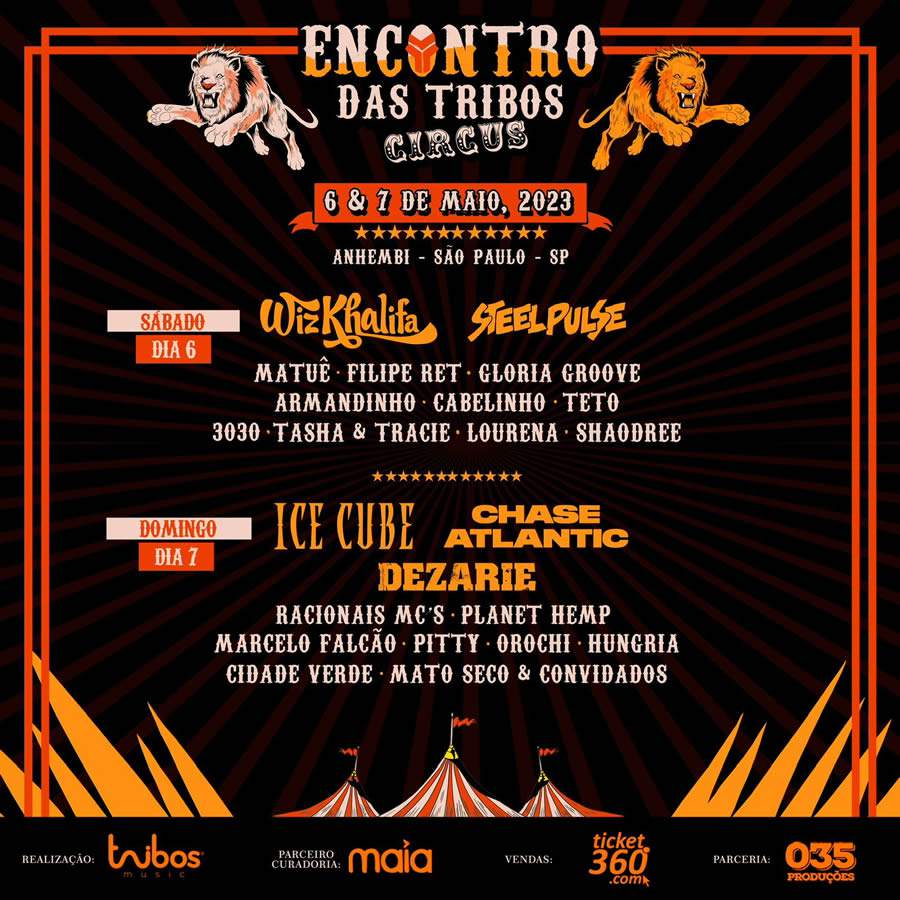 Festival Encontro Das Tribos Abre Credenciamento Para Imprensa e Divulga Line Up Por Dia