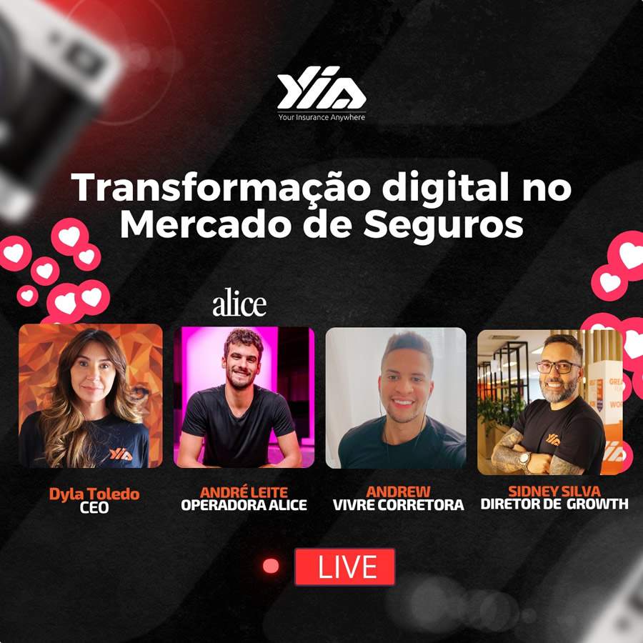 Yia Broker realiza live sobre “Transformação digital no mercado de seguros”