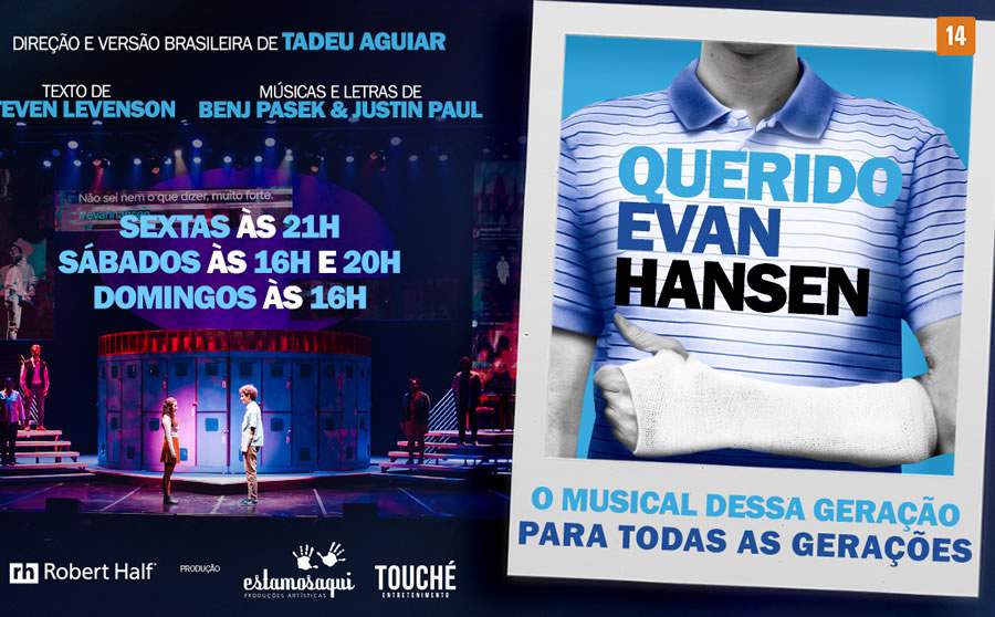 Musical “Querido Evan Hansen” se despede de São Paulo como um dos destaques da temporada