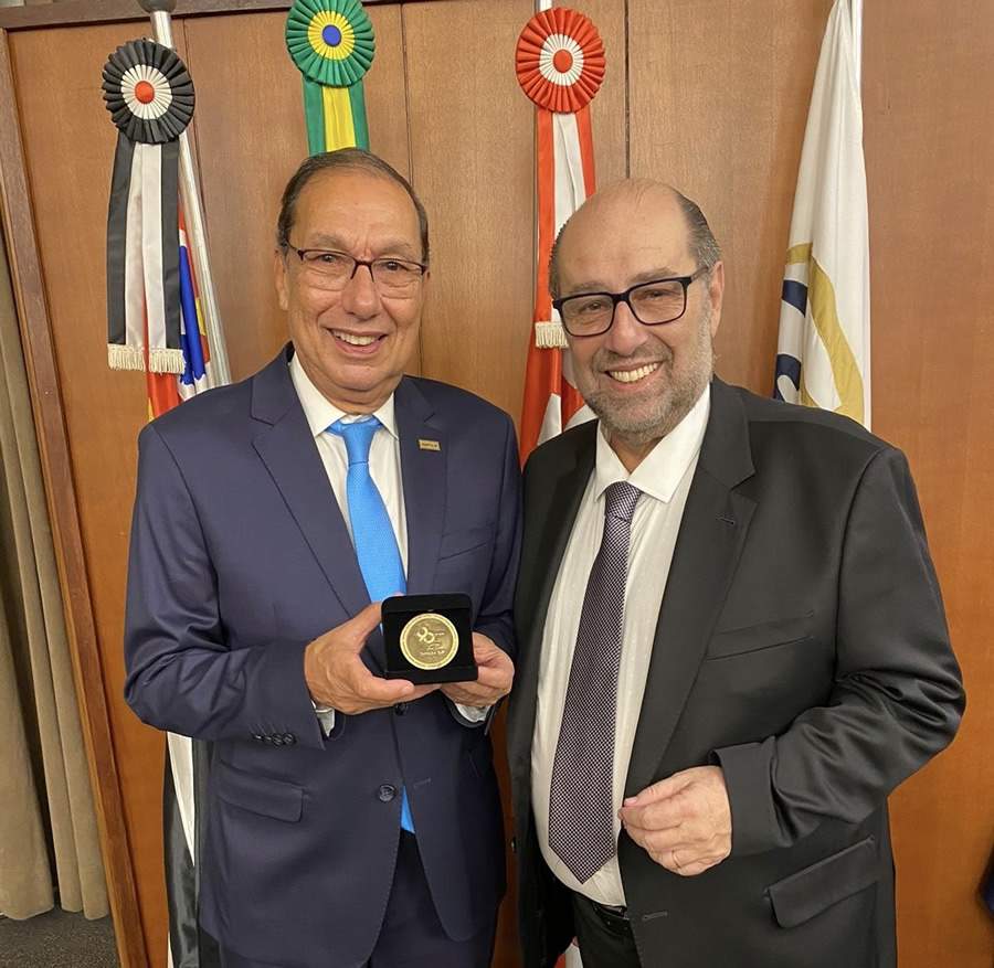 Ricardo Montengro, presidente da Aconseg-SP, e Boris Ber, presidente da Aconseg-SP