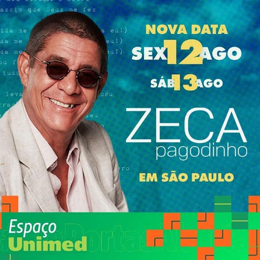 Zeca Pagodinho em dois grandes shows no Espaço Unimed com a tour &quot;Mais Feliz