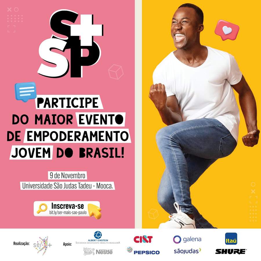 Instituto Ser+ promove evento para empoderamento de mais de mil jovens em situação de vulnerabilidade social