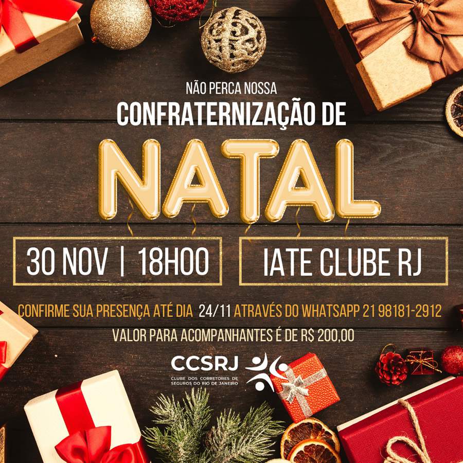 CCS-RJ está com tudo pronto para sua festa de Natal