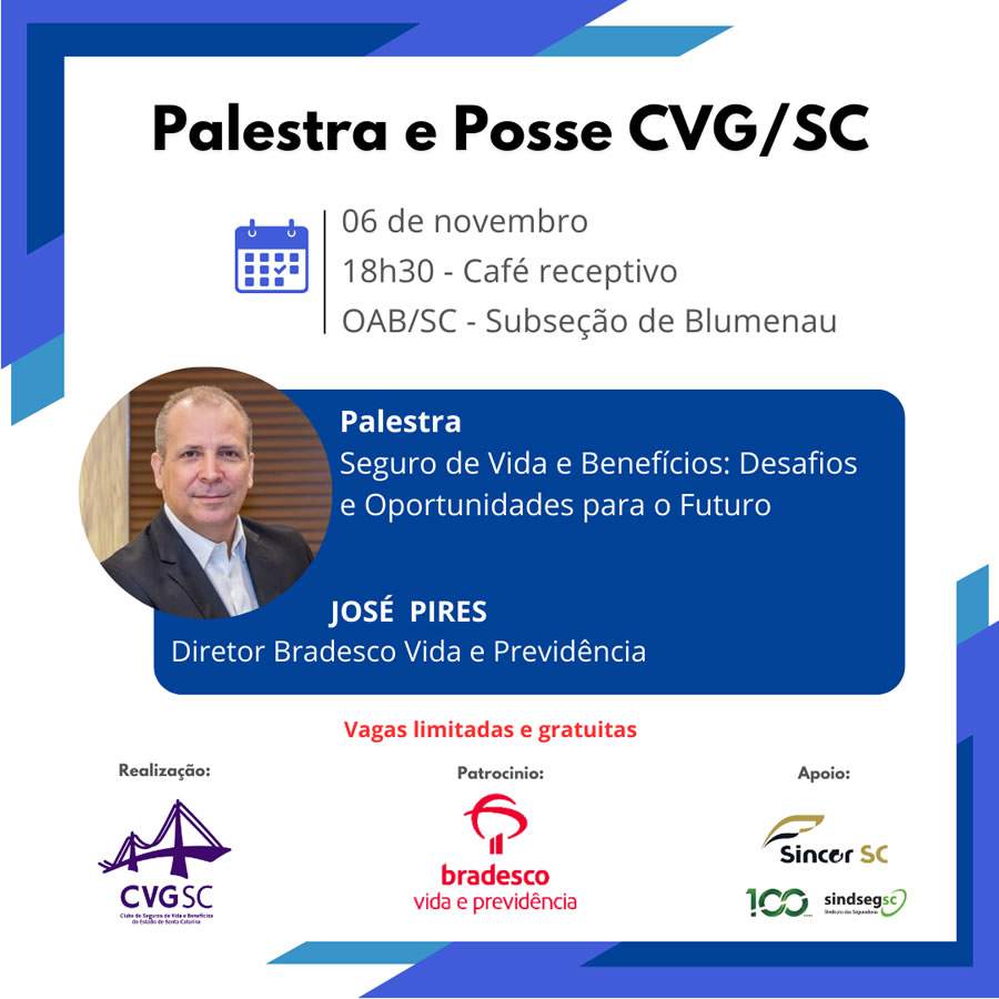 Diretoria 2024/2026 do CVG/SC Toma Posse em 06 de Novembro