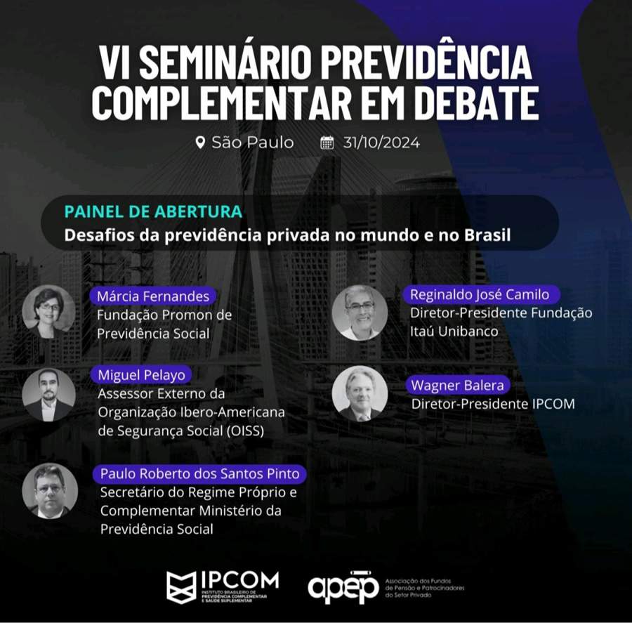 Crédito Divulgação Seminário IPCOM &amp; APEP 2024