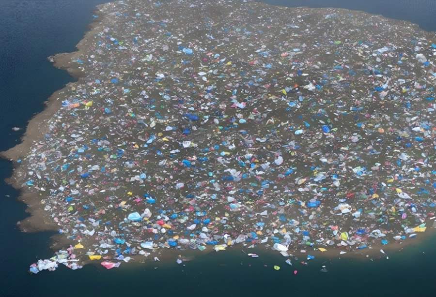 An island full of plastic garbage - Divulgação - Prolata