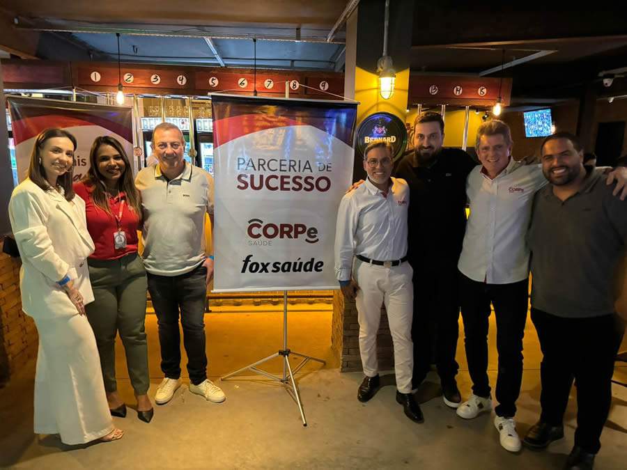 Foto: Equipes CORPe e Fox Saúde no lançamento da parceria