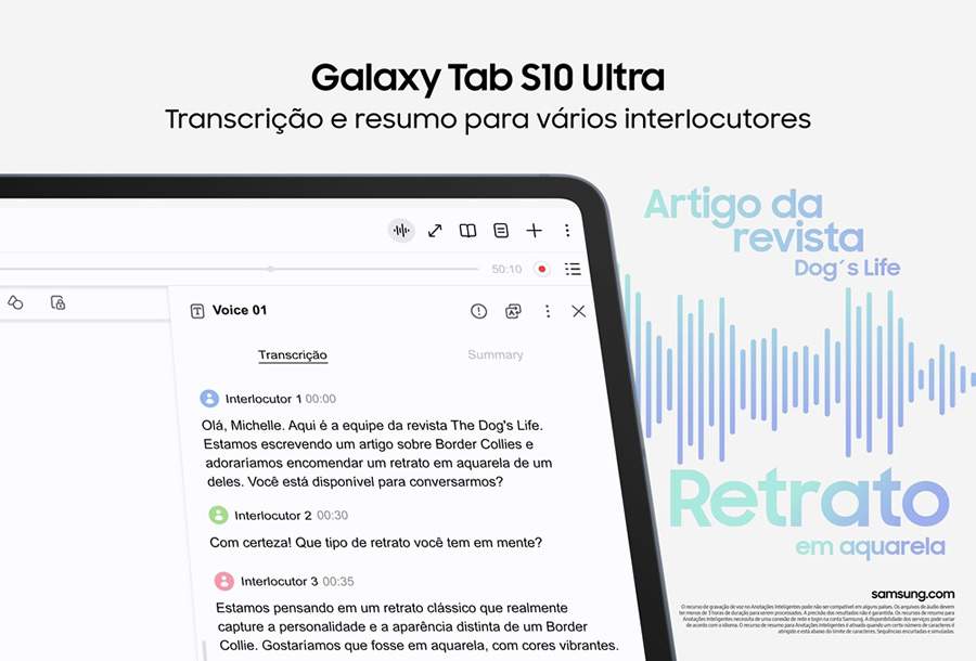 Galaxy Tab S10 Ultra | Imagem meramente ilustrativa  Crédito: Divulgação Samsung 