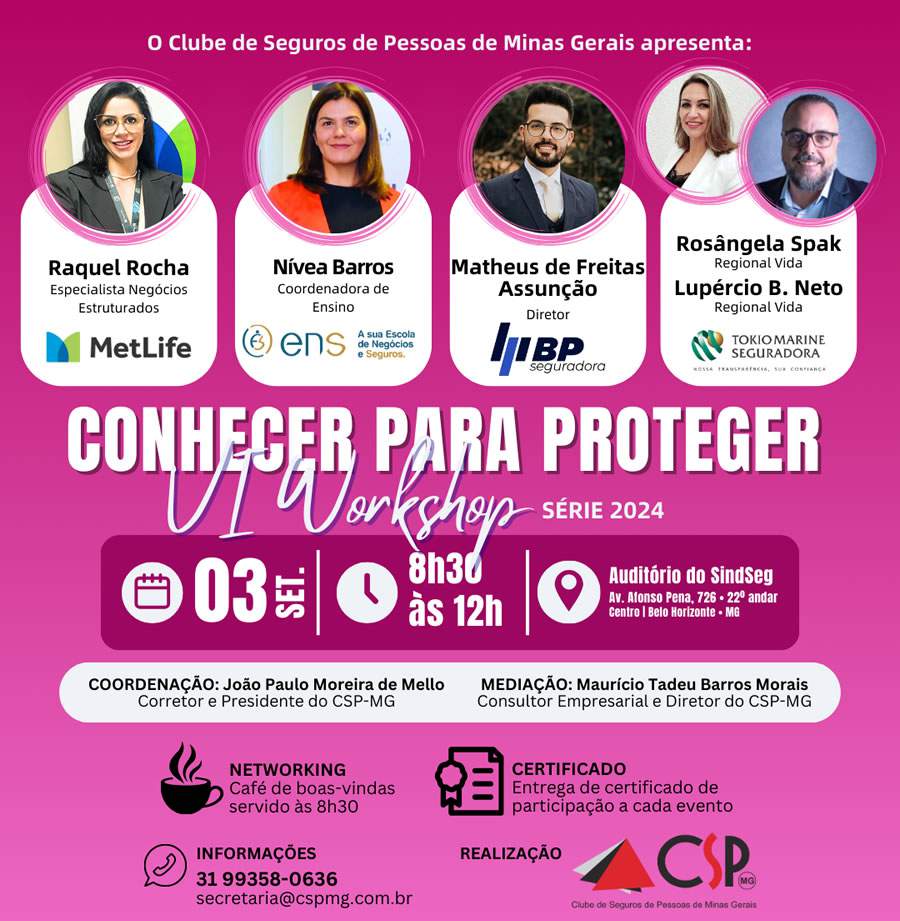 VI Workshop Conhecer para Proteger CSP-MG