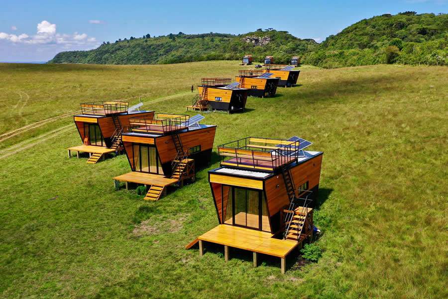 Primeira vila de tiny houses do Brasil, em São Luís do Purunã, interior do Paraná. CRED: Raphael Sobania.