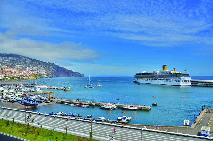 Visto do Porto de Funchal - Crédito Turismo da Madeira