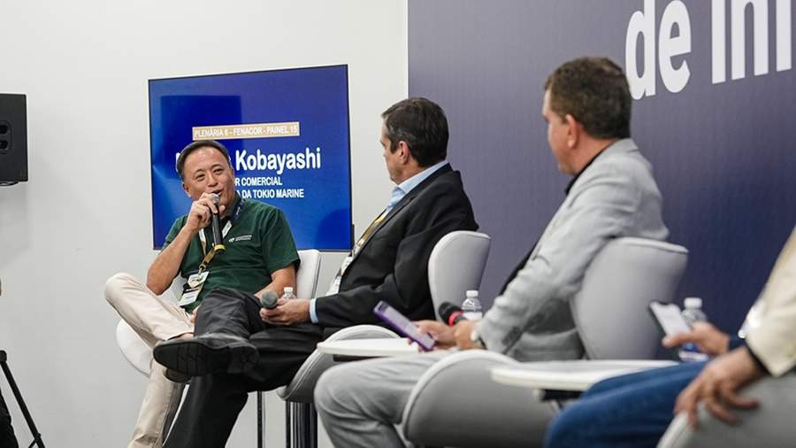 Participação de Marcos Kobayashi, Diretor Nacional Varejo e Vida da Tokio Marine, em painel do Congresso. Foto: Produtora Studio 32