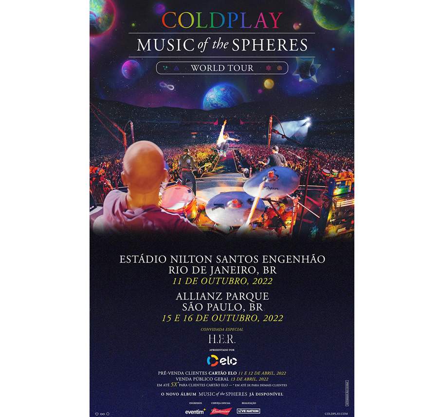 Elo volta aos palcos com pré-venda exclusiva dos shows do Coldplay em SP e RJ