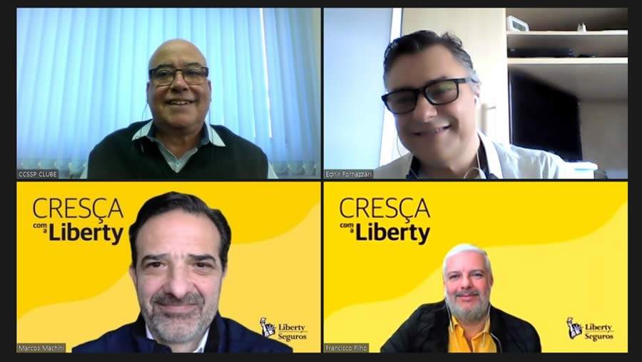 'Crescer com os corretores', foi a mensagem da LIBERTY na live com o CCS-SP