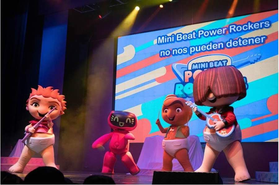 Sucesso no Discovery Kids, Mini Beat Power Rockers é transformado em um show musical incrível para a criançada