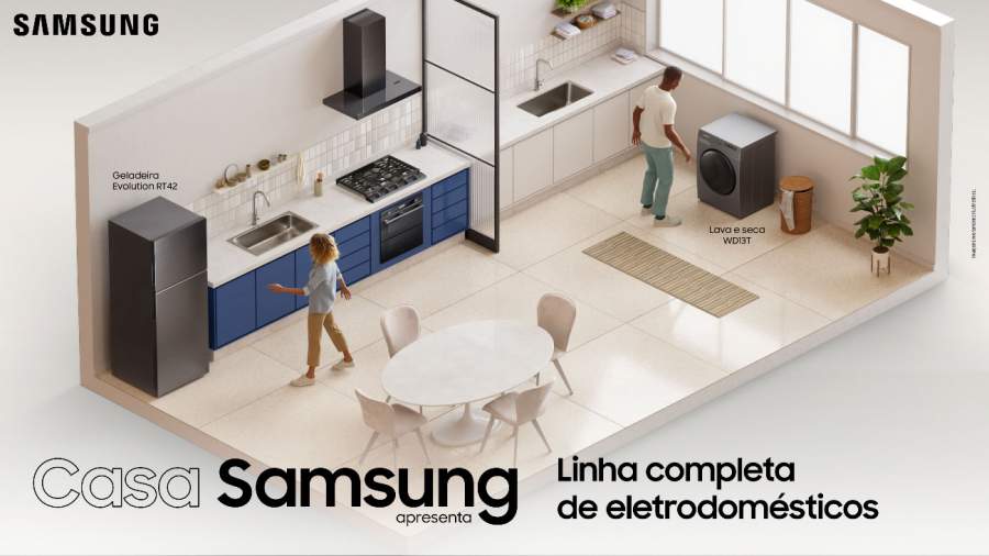 Samsung tem linha completa de eletrodomésticos para facilitar o dia a dia com mais conforto em casa