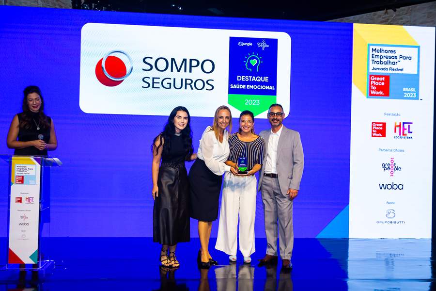 Sompo conquista Destaque em Saúde Emocional e por Melhores Práticas – Jornada Flexível em levantamento do Great Place to Work