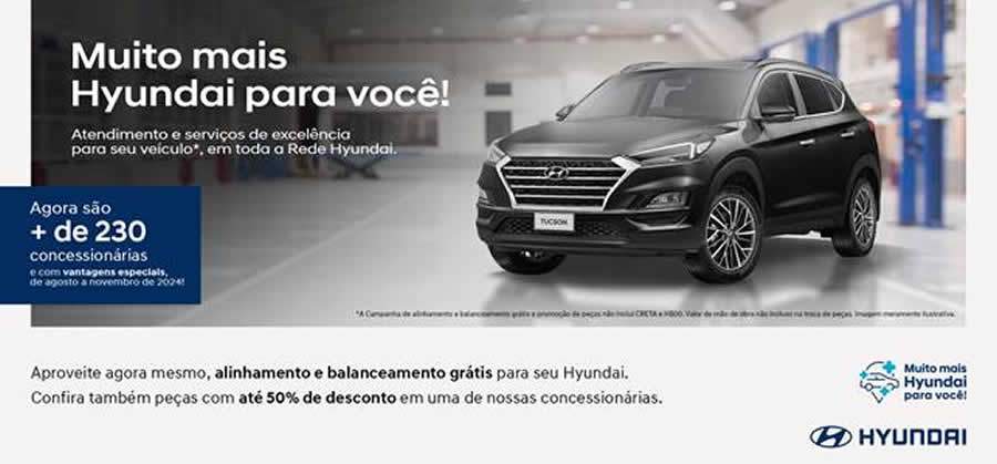 Hyundai anuncia campanha de peças e serviços com descontos especiais e inspeção veicular gratuita