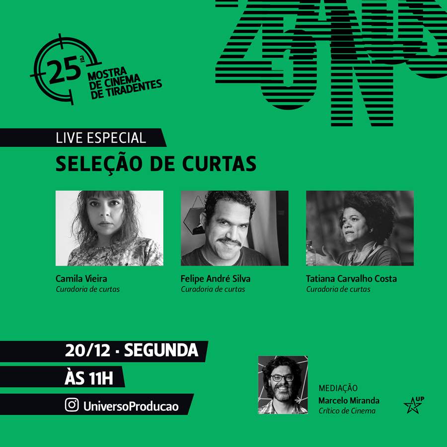 25a Mostra Tiradentes anuncia seleção de curtas em live especial - Divulgação - Universo Produção