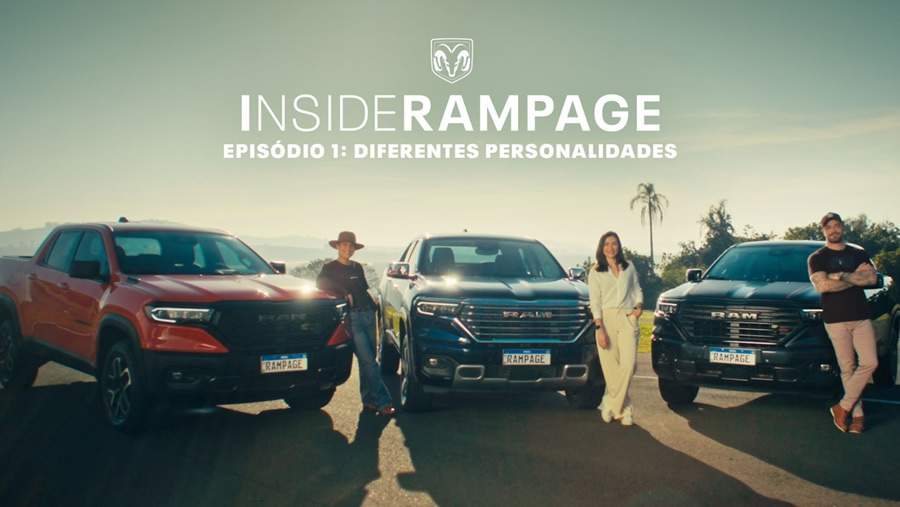 Ram lança série sobre a Rampage com seus embaixadores Felipe Titto e Chef Ju Lima e a creator e filmmaker Paula Mordente