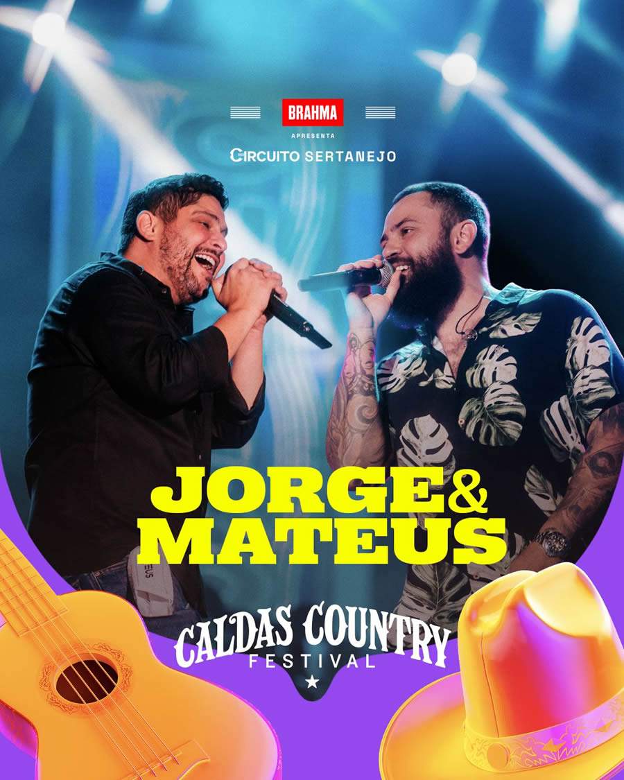 Caldas Country Festival confirma Jorge &amp; Mateus em 16ª edição