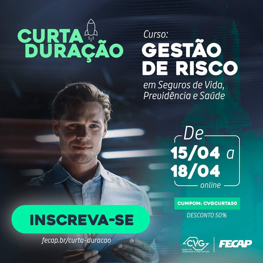 Curso Gestão de Riscos em Seguros Vida, Previdência Privada e Saúde