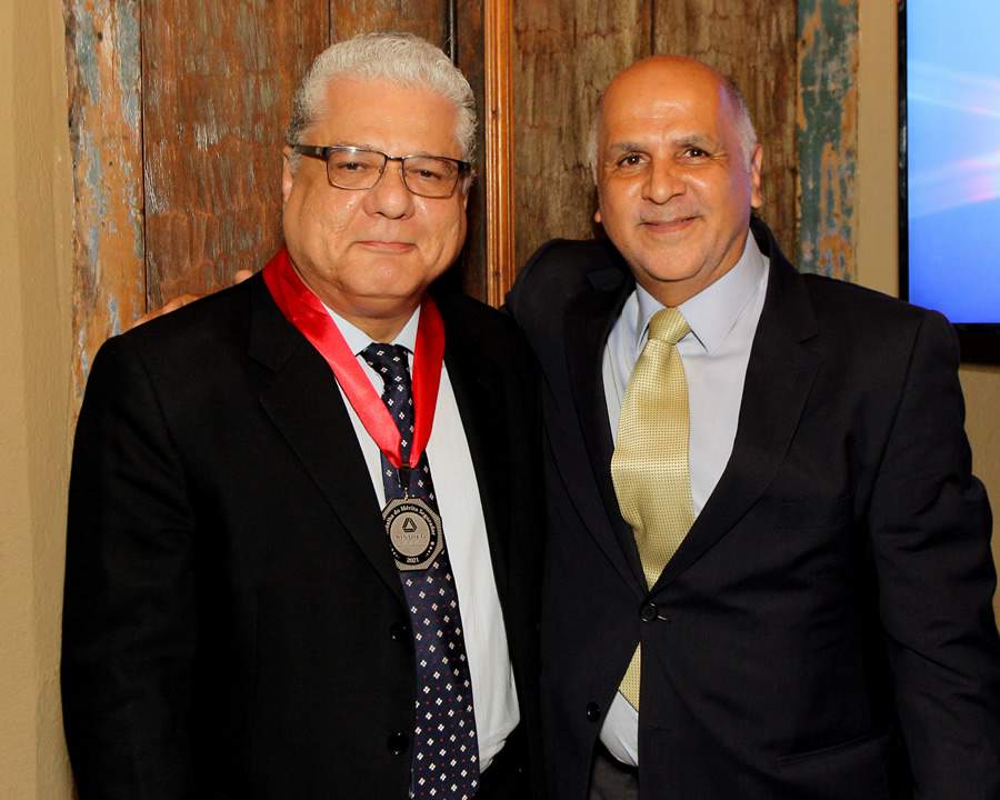 João Paulo Moreira de Mello (presidente do CSP-MG) e Marco Antônio Neves (presidente do SindSeg MG/GO/MT/DF)