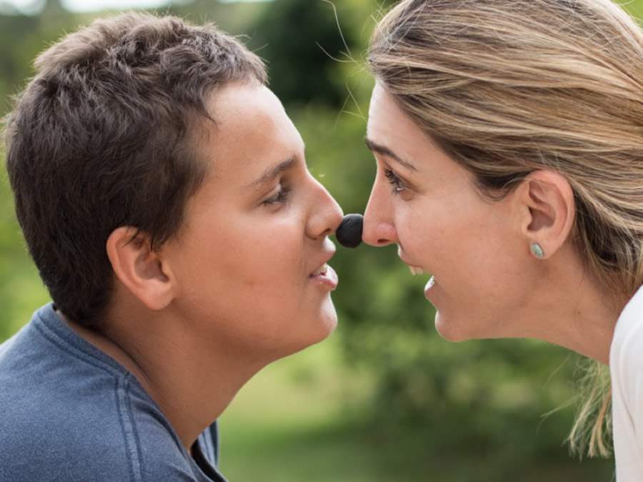 Juíza Zilah Ferreira com o filho Caio. Foto acervo pessoal