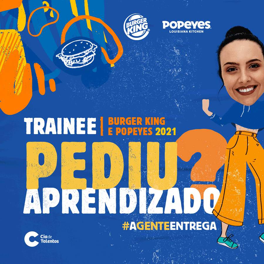 Burger King e Popeyes Abrem Vagas Para Trainee e Estágio