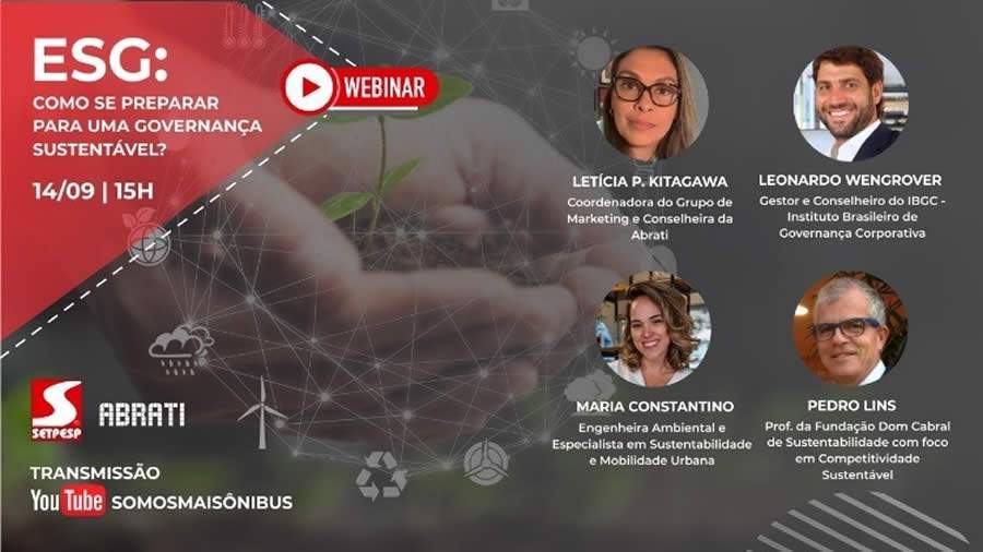 ABRATI e SETPESP realizam webinar sobre a agenda ESG no dia 14/9