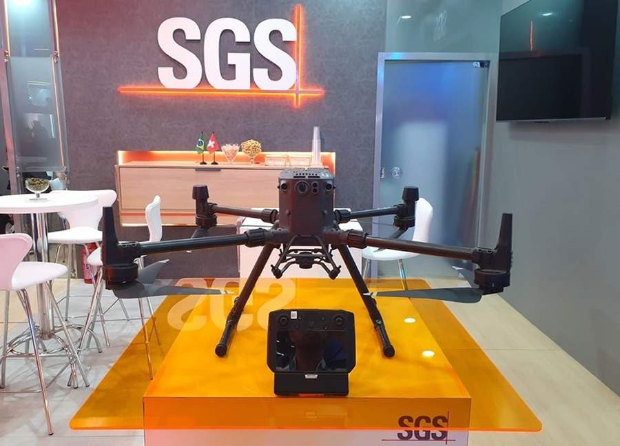 Drone da SGS utilizado para inspeções em aerogeradores